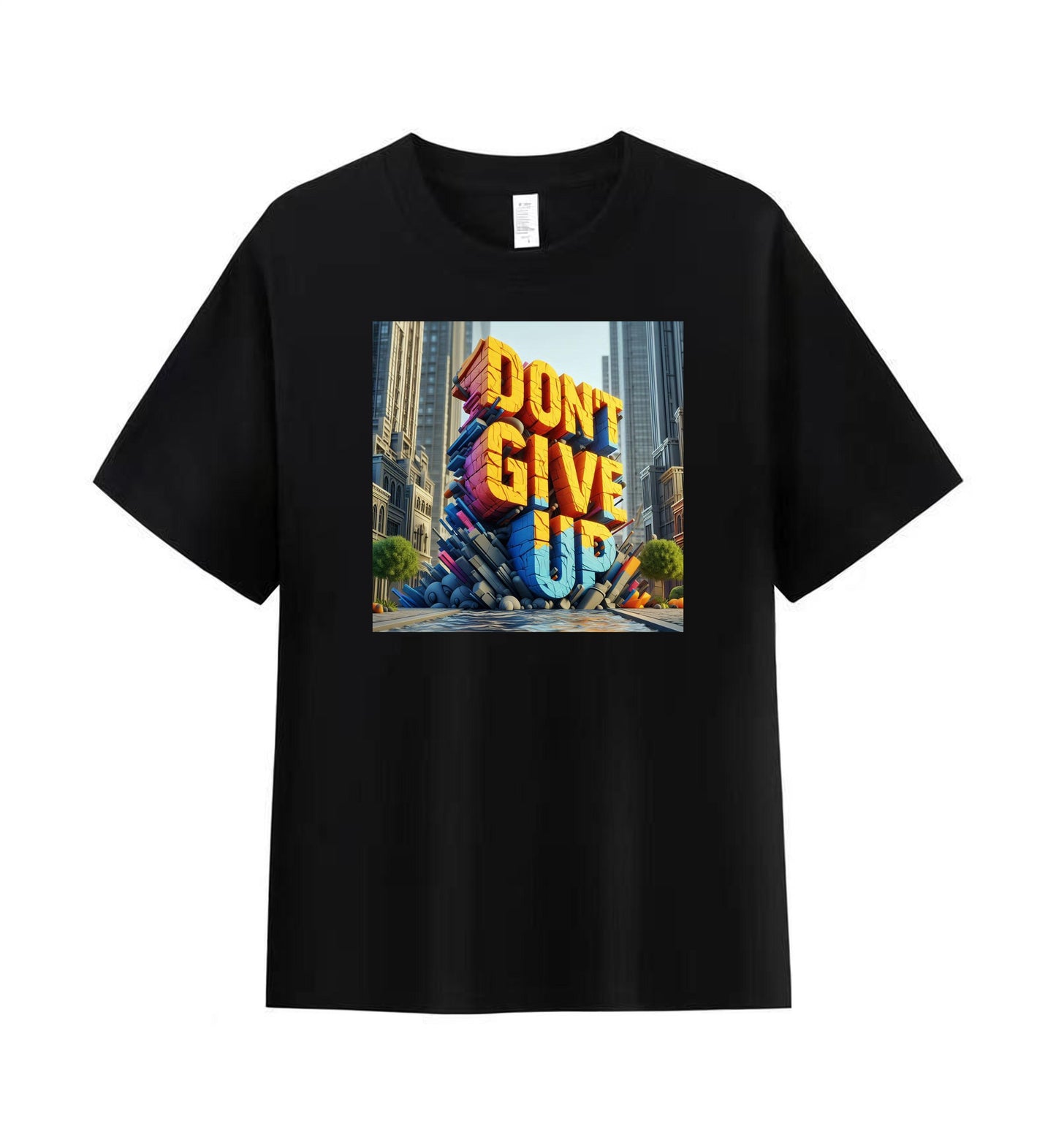 Inspirational 'Don't Give Up' Graphic Tee 2