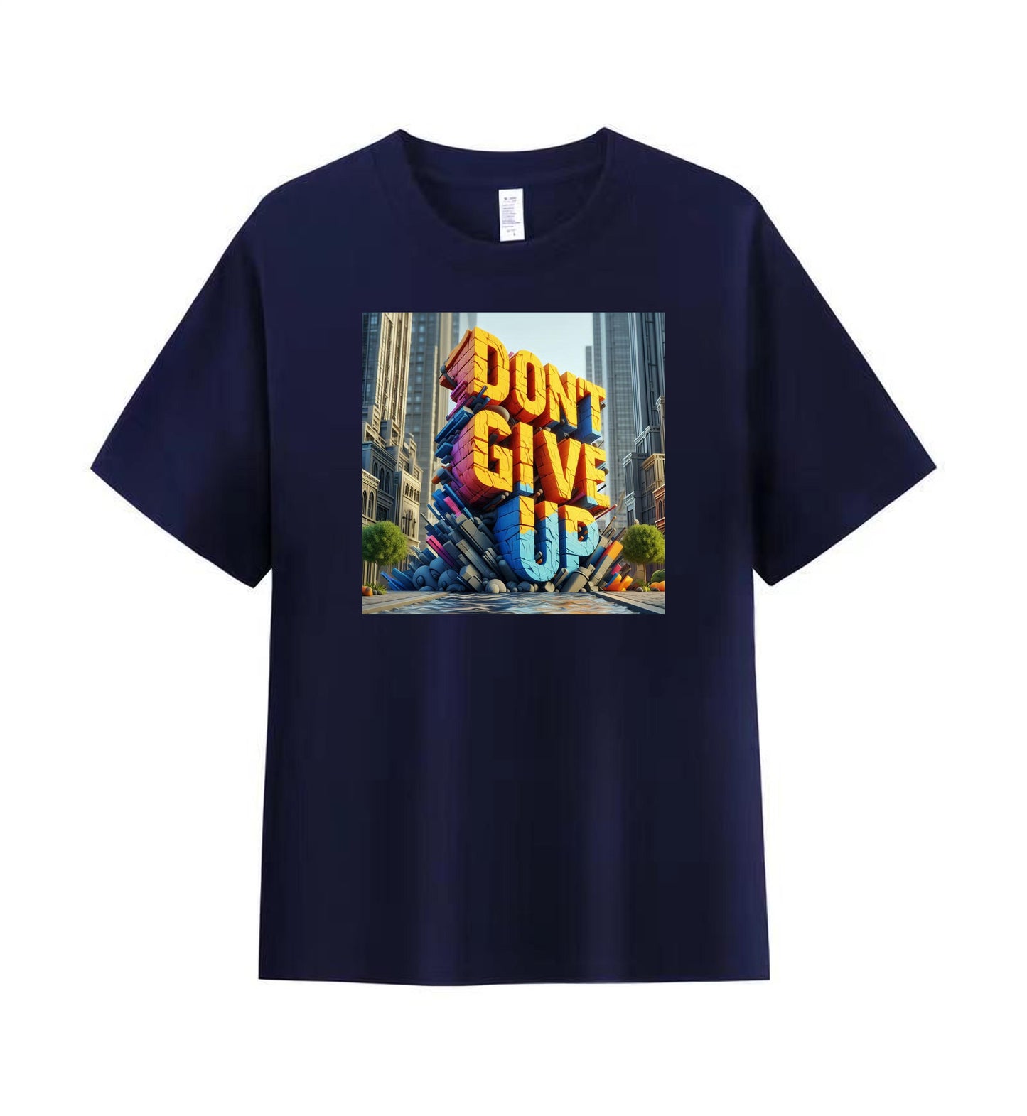 Inspirational 'Don't Give Up' Graphic Tee 2