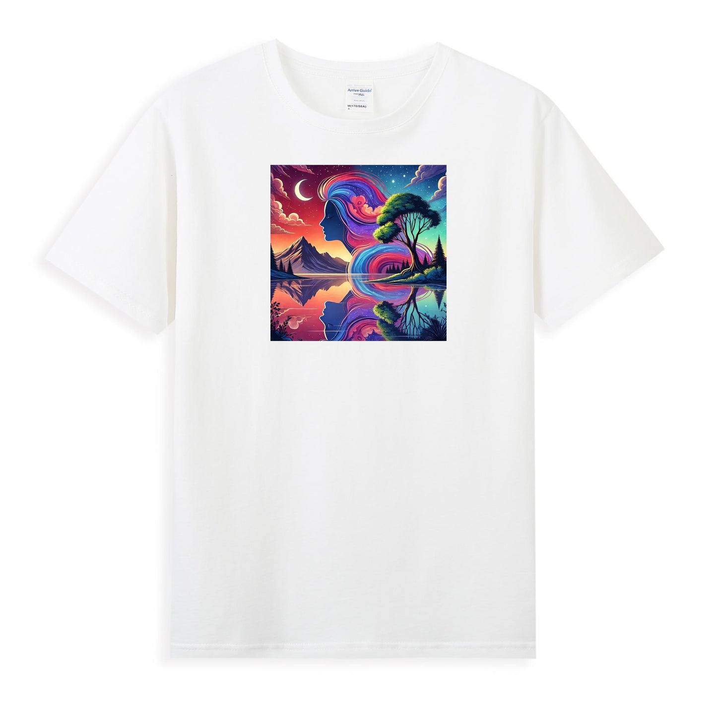 Cosmic Reflections - Women's Mystical Landscape Tee